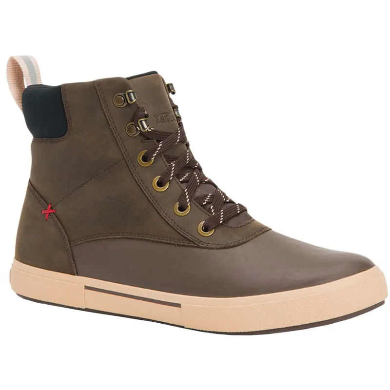 Men's Leather Lace Ankle Deck Boot made by XTRATUF