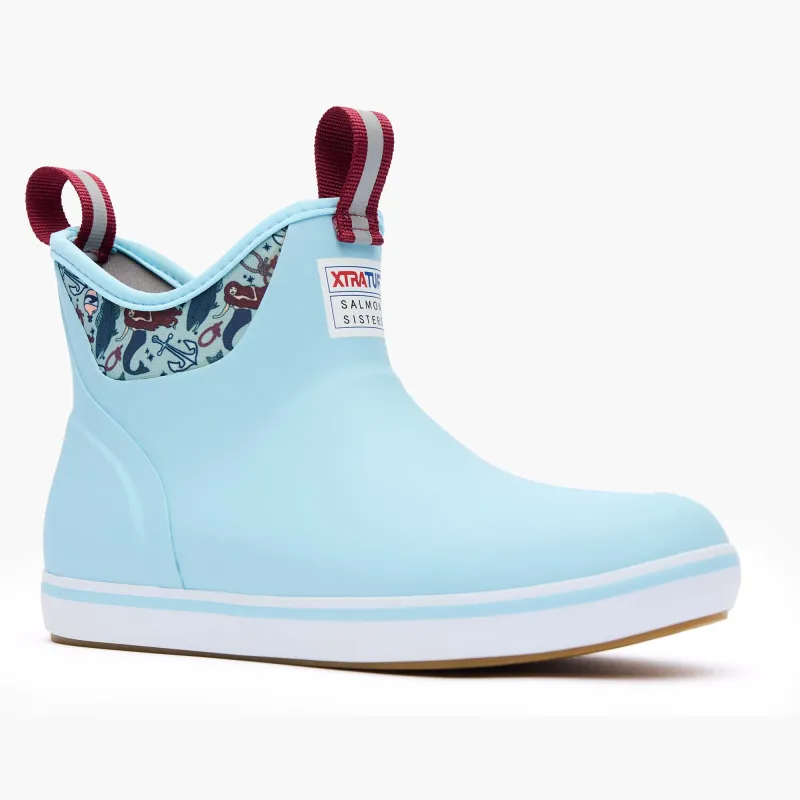 Women's Salmon Sisters Ankle Deck Boot made by XTRATUF