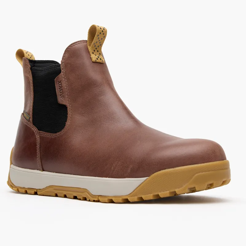 Men's Leather Ankle Deck Boot made by XTRATUF