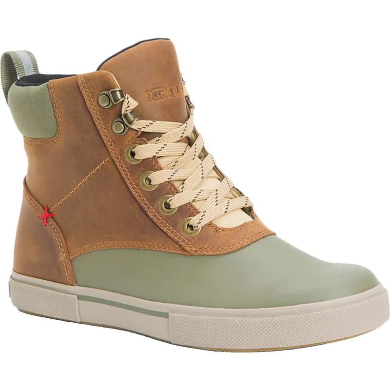 Women's Leather Lace Ankle Deck Boot made by XTRATUF