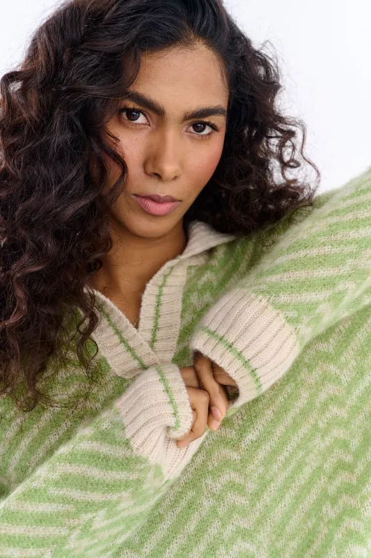 Sweter polo z moherem Almost Silence sold by Naoko