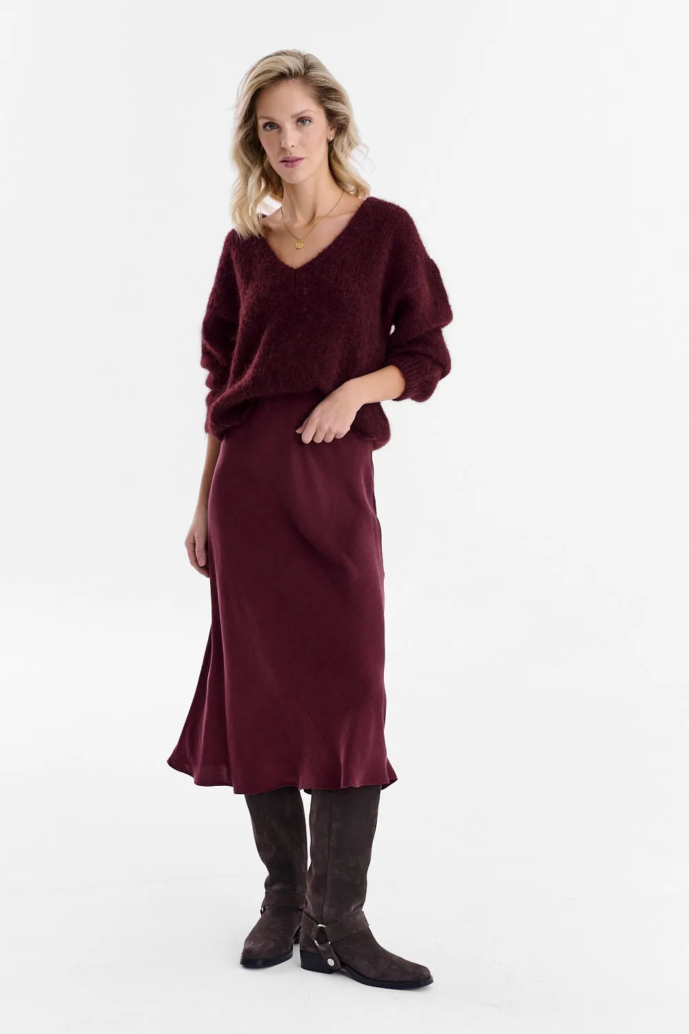 Spódnica midi Mulberry Delight sold by Naoko product image thumbnail 4