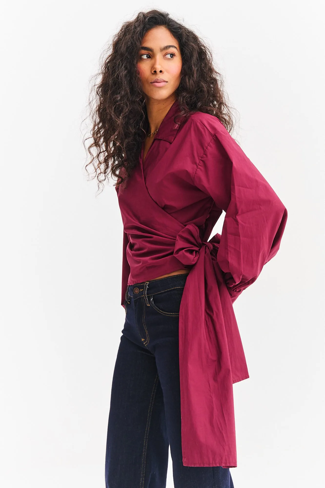 Koszula z wiązaniem Shape of Her sold by Naoko product image thumbnail 2