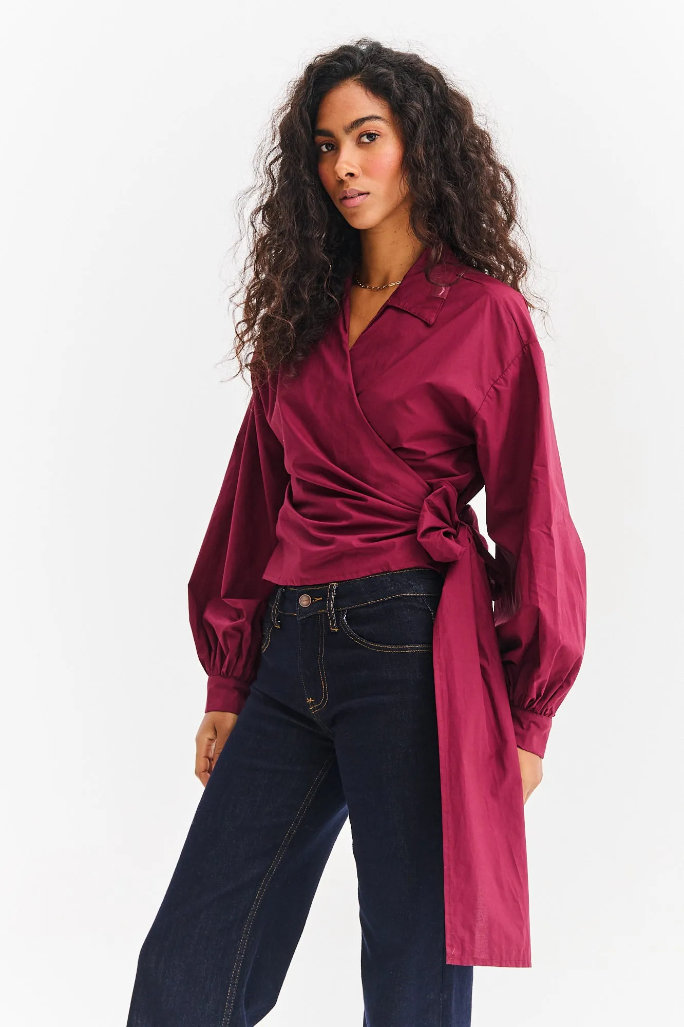 Koszula z wiązaniem Shape of Her sold by Naoko product image thumbnail 3