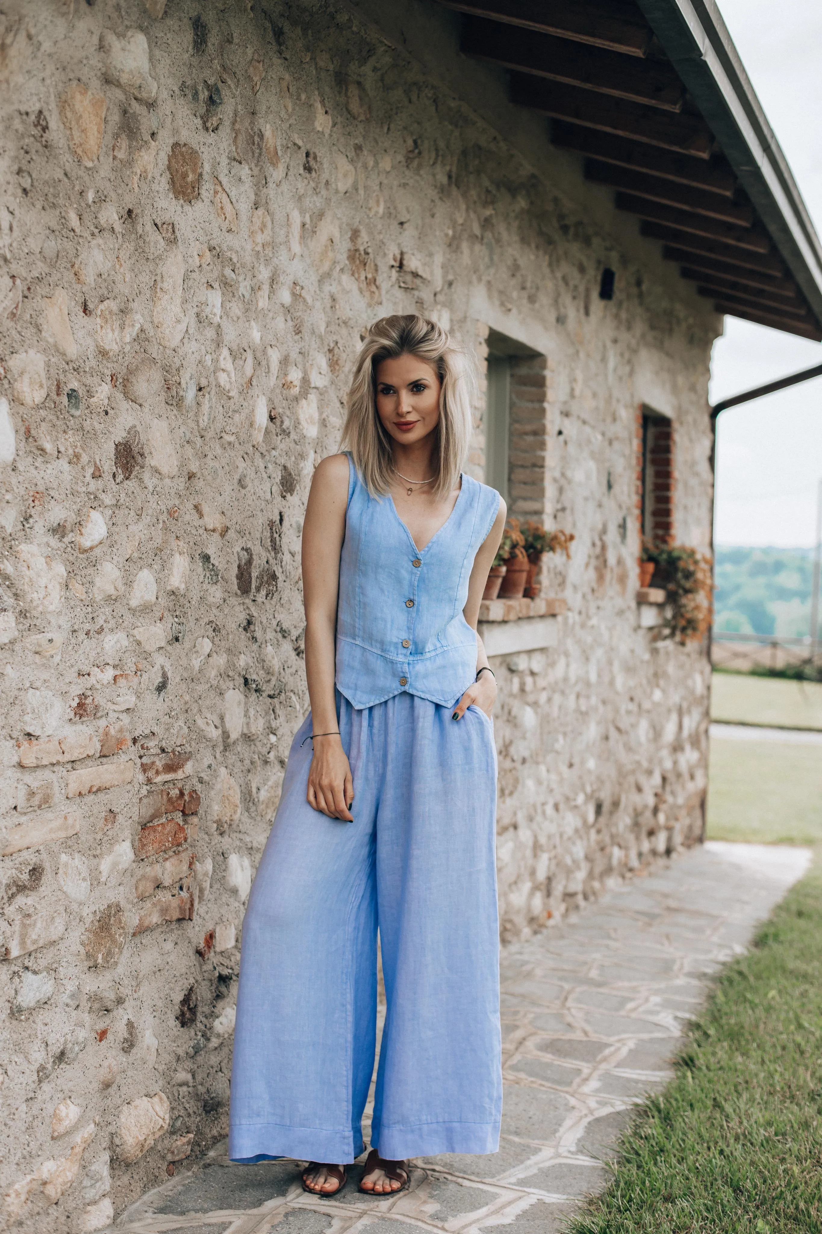 Kamizelka lniana Light Breeze sold by Naoko product image thumbnail 3