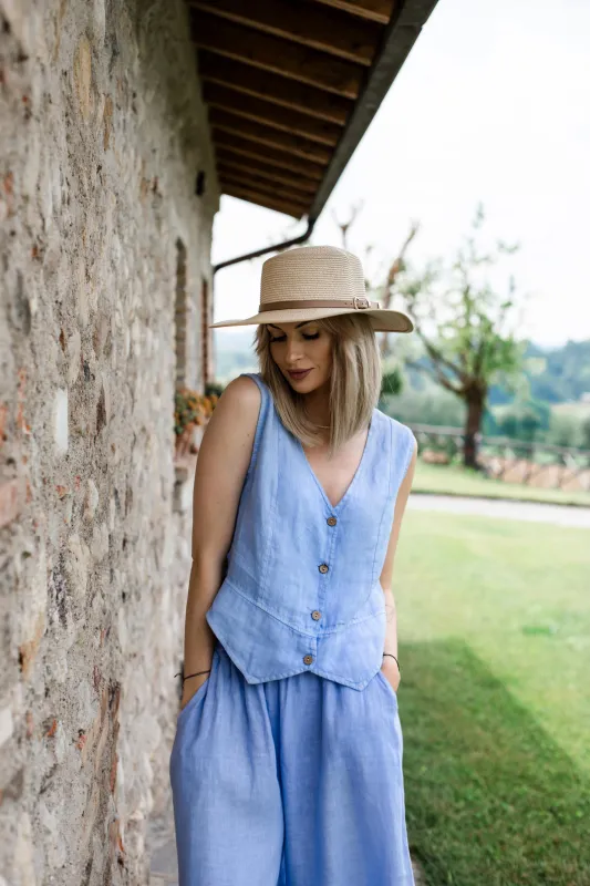 Kamizelka lniana Light Breeze sold by Naoko