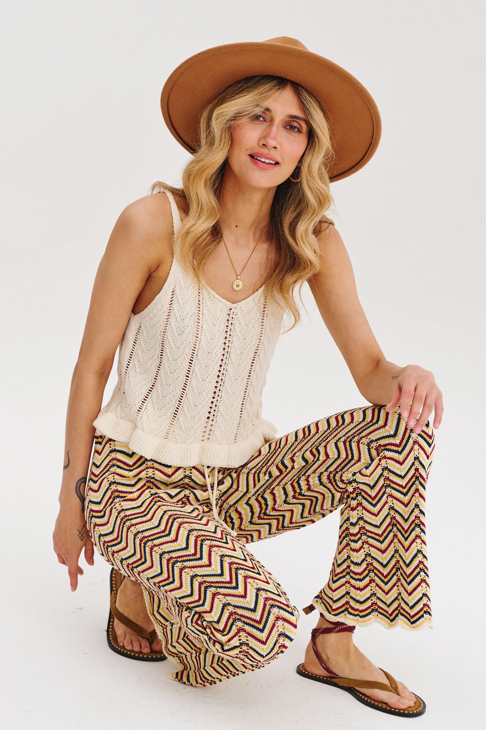 Spodnie crochet Whispering Dunes sold by Naoko