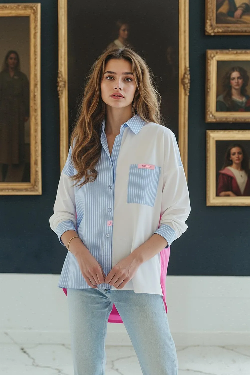 Koszula z łączonych tkanin Fresh Attitude sold by Naoko product image thumbnail 2