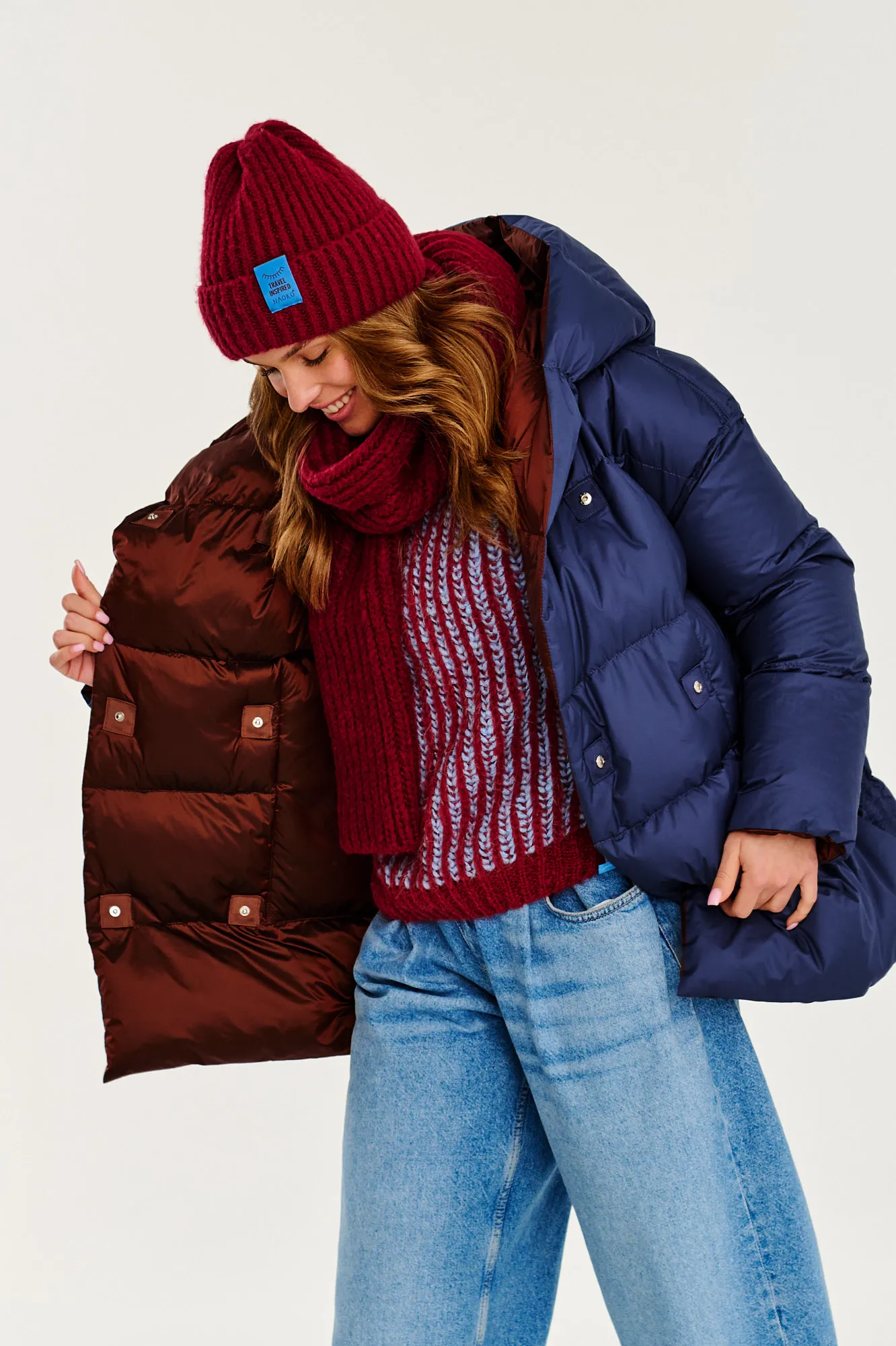 Dwustronna kurtka zimowa Alaska Cinnamon Cloud sold by Naoko product image thumbnail 4