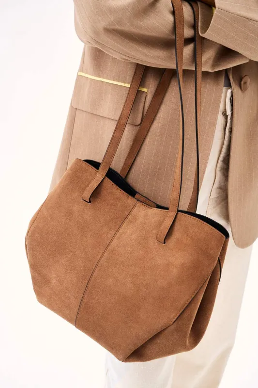 Torebka skórzana typu shopper Gold Rush made by Naoko