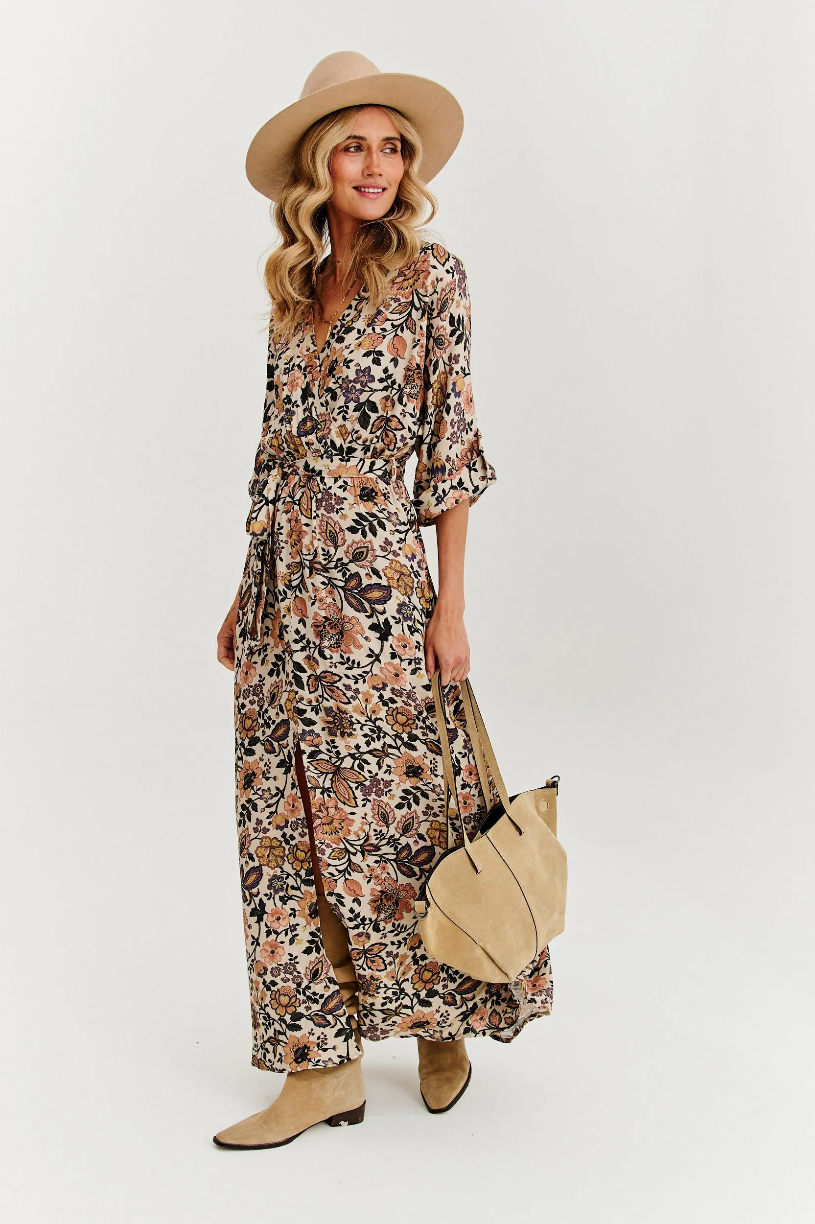 Długa sukienka z wiązaniem Gypsy Dream sold by Naoko product image thumbnail 2