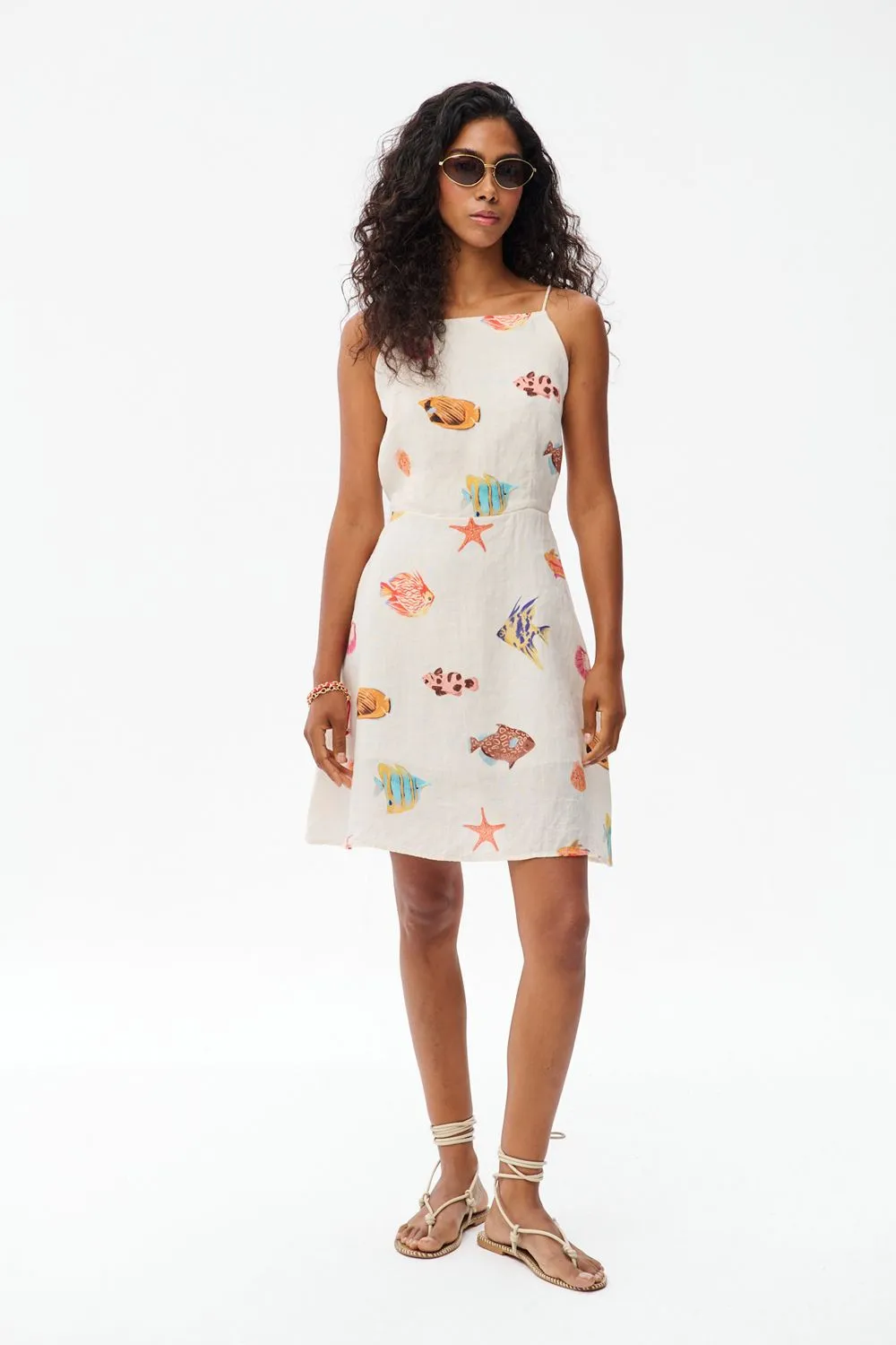 Sukienka lniana mini Something Fishy sold by Naoko product image thumbnail 4
