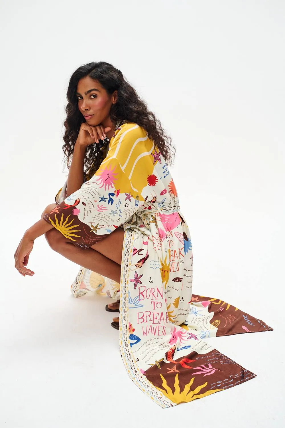 Kimono Born To Break Waves sold by Naoko product image thumbnail 2