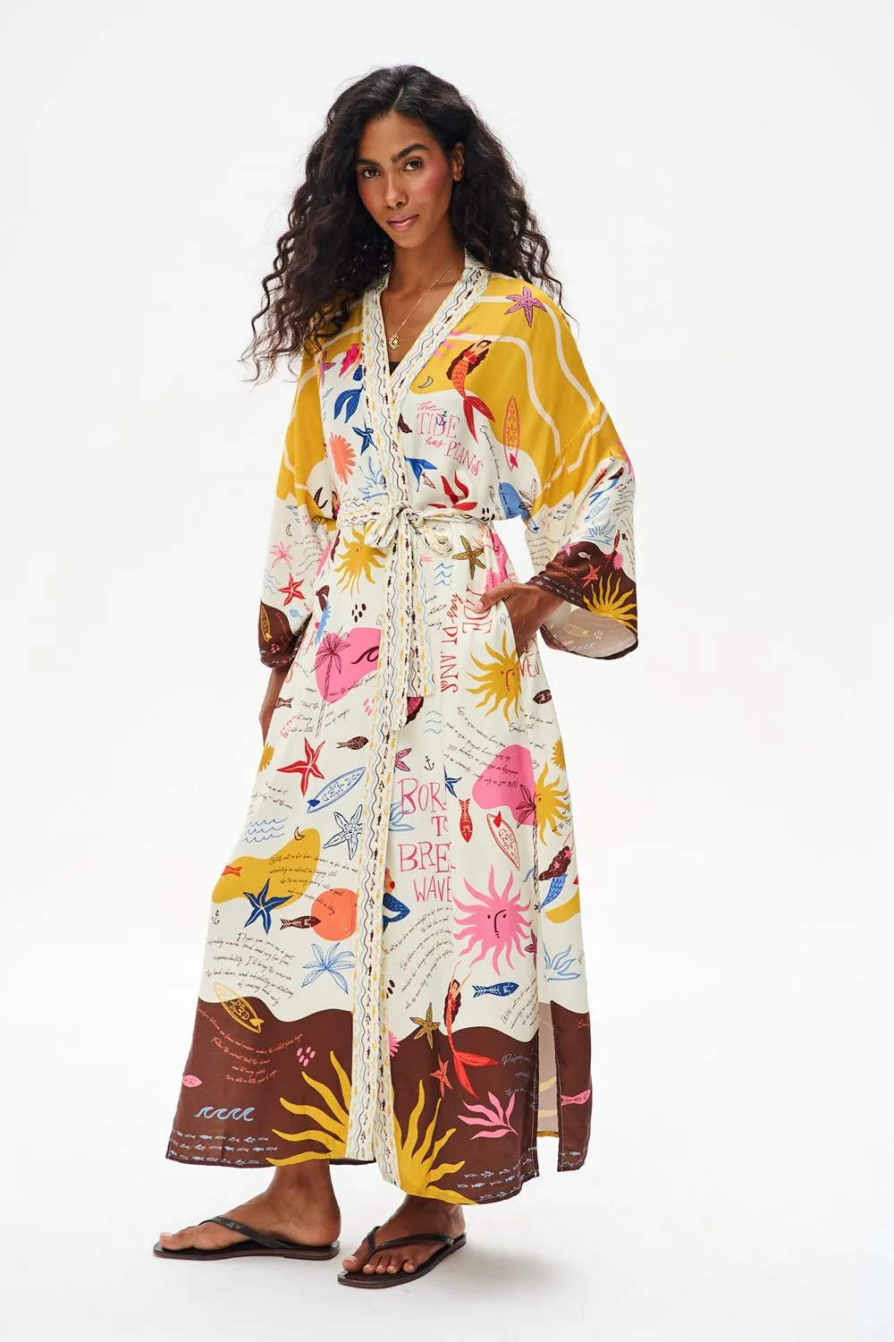 Kimono Born To Break Waves sold by Naoko product image thumbnail 3
