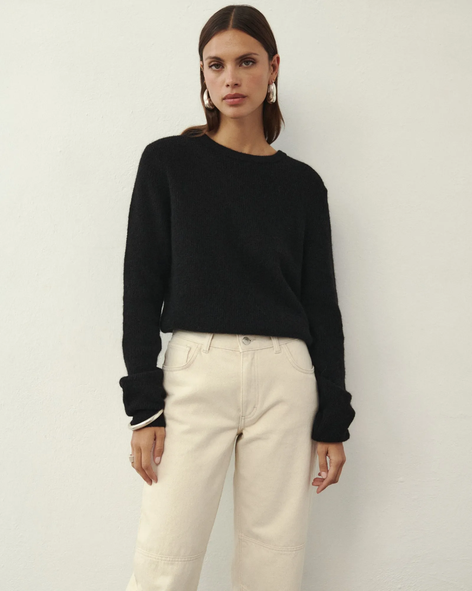 SWETER WEŁNIANY PALM BLACK sold by The Odder Side