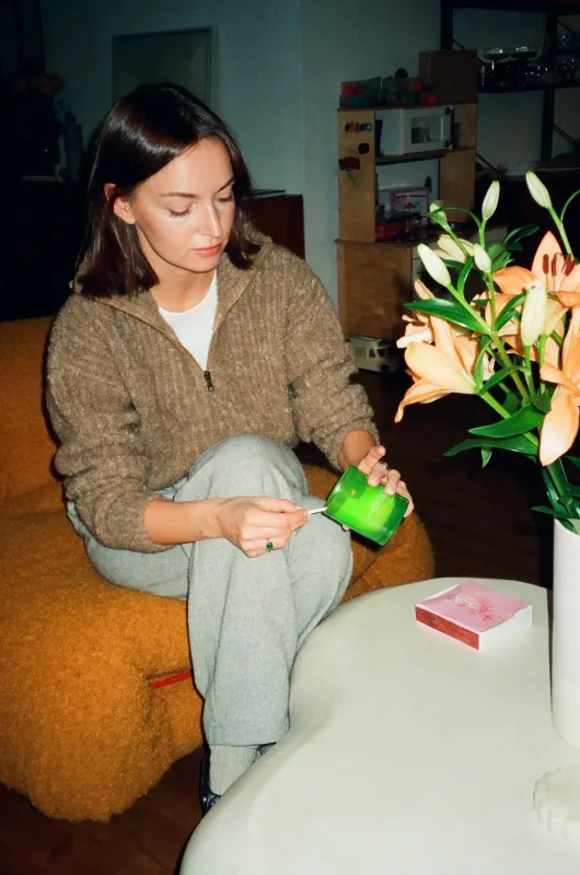 SWETER WEŁNIANY MELODY BRĄZOWY sold by The Odder Side