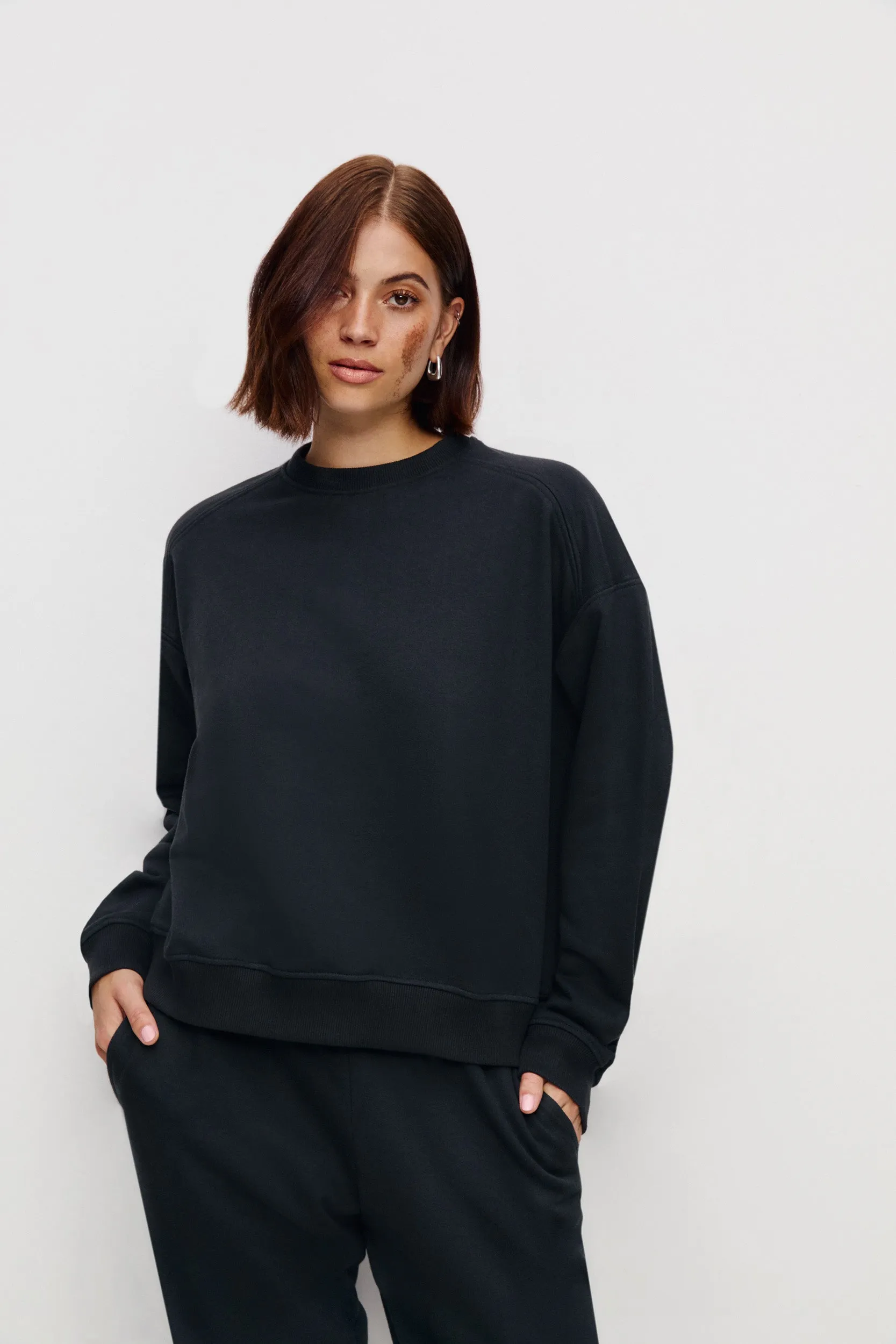 BLUZA ZE ŚCIĄGACZAMI DON ORGANIC GRAFITOWA sold by The Odder Side product image thumbnail 4