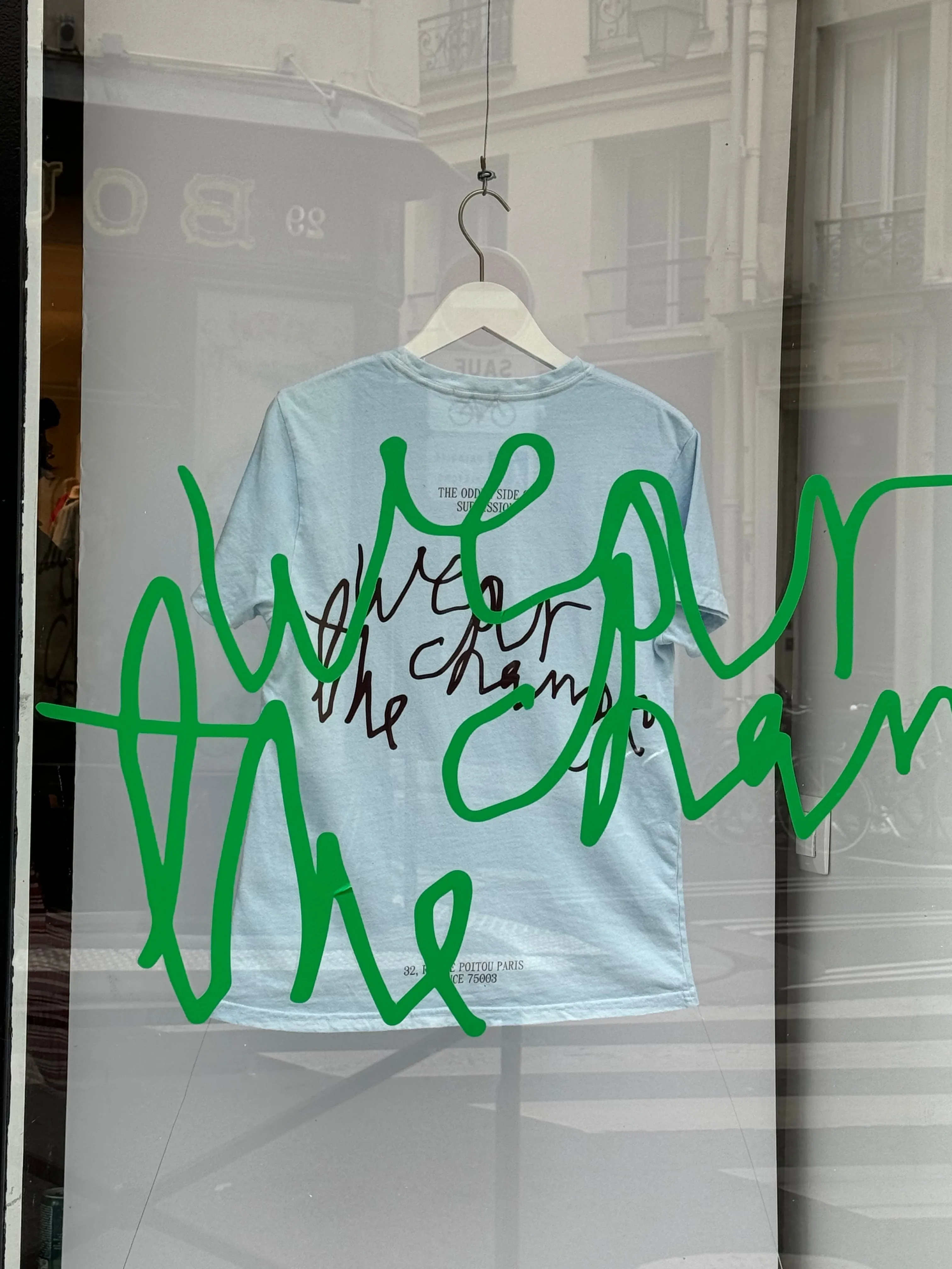 T-SHIRT BAWEŁNIANY WEAR THE CHANGE BŁĘKITNY sold by The Odder Side product image thumbnail 4