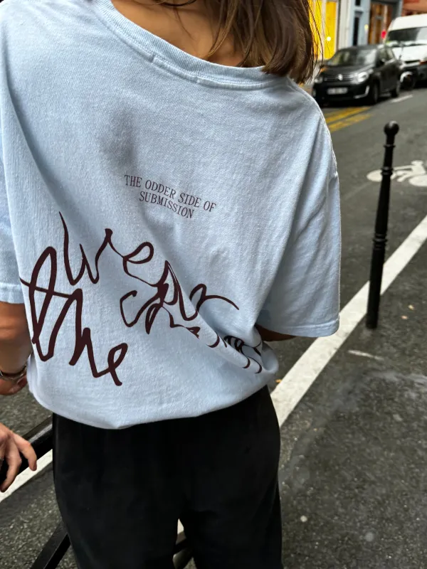 T-SHIRT BAWEŁNIANY WEAR THE CHANGE BŁĘKITNY sold by The Odder Side