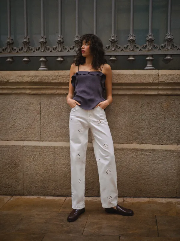 SPODNIE DAMSKIE DAYLIGHT BIAŁE sold by The Odder Side