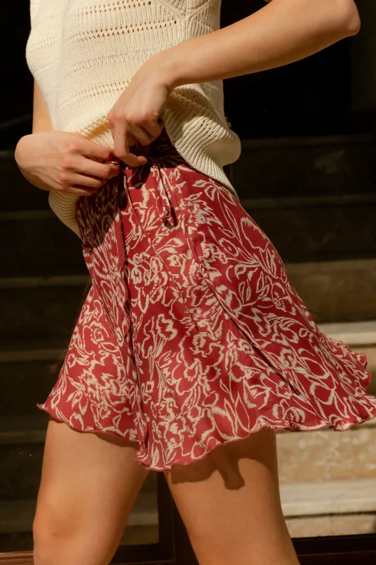 SPÓDNICA KOPERTOWA VIVID RÓŻOWA sold by The Odder Side