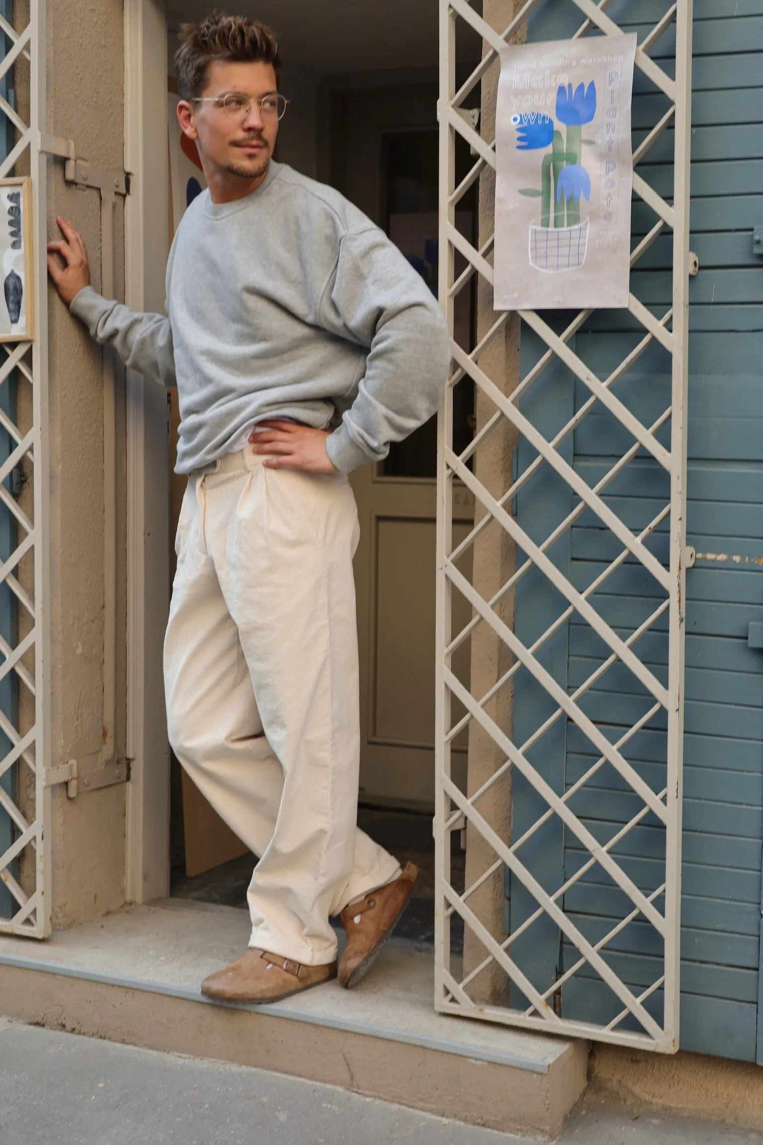 BLUZA MĘSKA OVERSIZE TONY ORGANIC SZARA sold by The Odder Side product image thumbnail 4