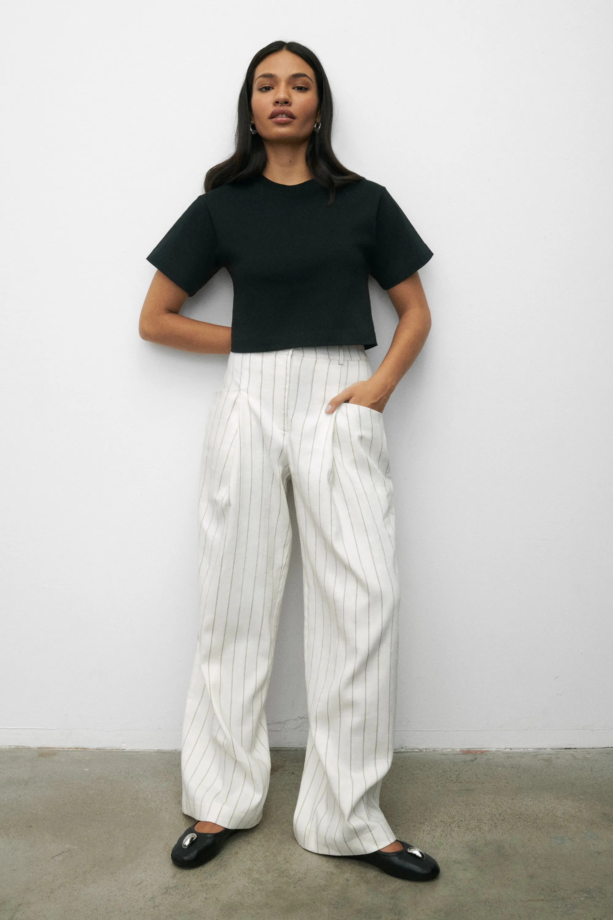 SPODNIE BASS ECRU sold by The Odder Side product image thumbnail 4