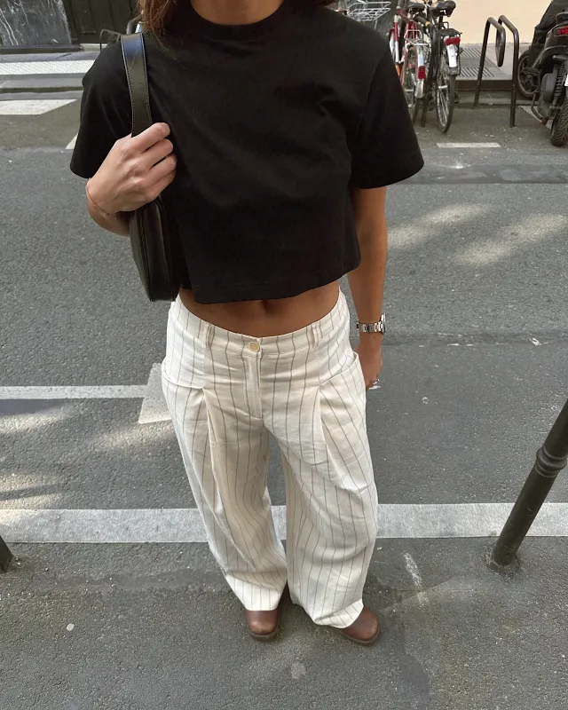 SPODNIE  BASS ECRU made by The Odder Side