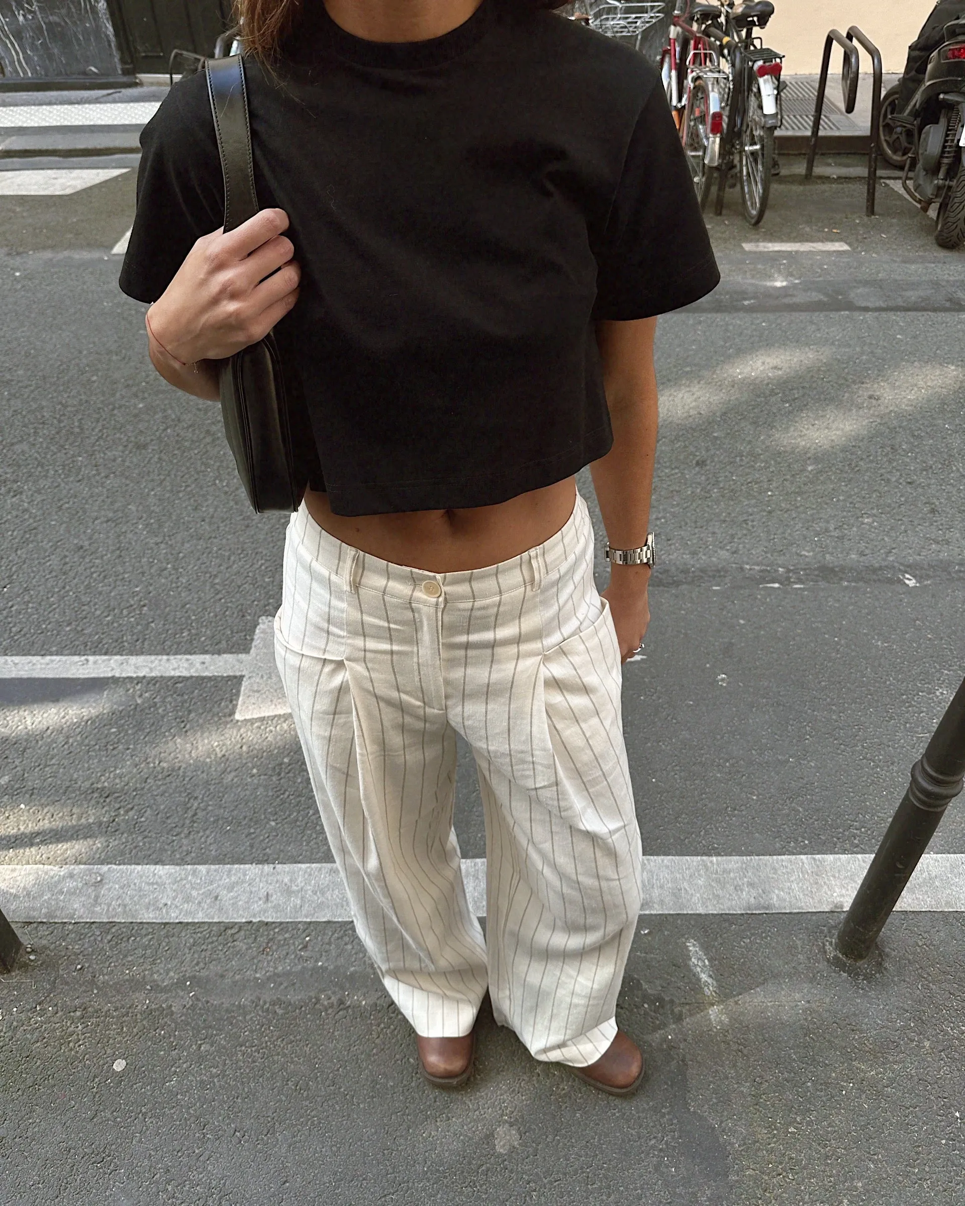 SPODNIE BASS ECRU sold by The Odder Side