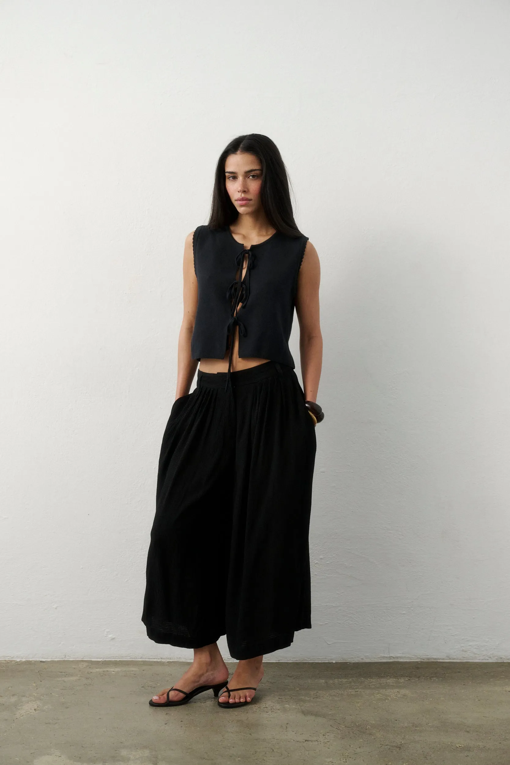 SPODNIE PALAZZO BLACK sold by The Odder Side product image thumbnail 4