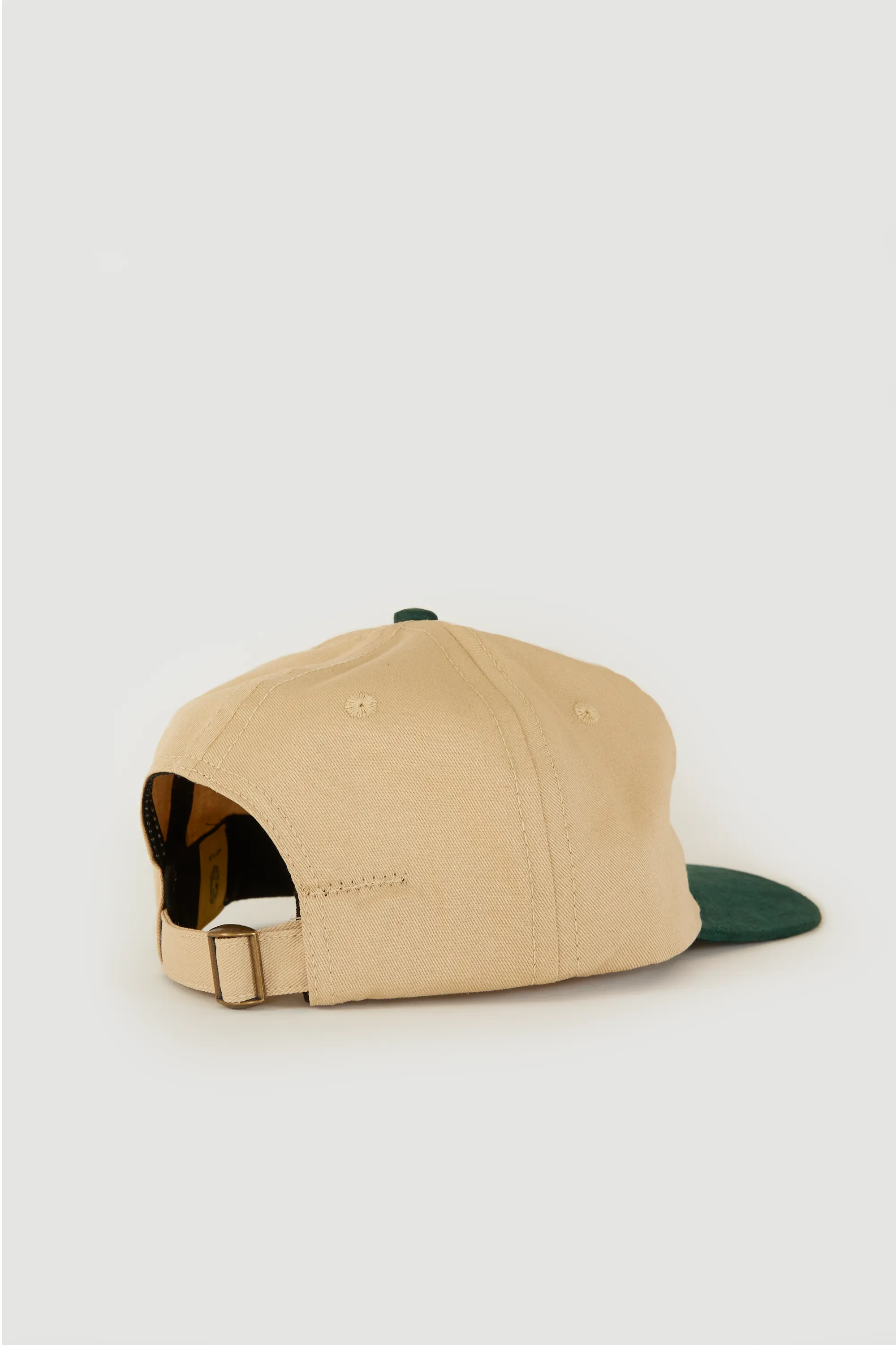 Moleskin & Twill Six Panel - Green / Natural sold by Lite Year product image thumbnail 2
