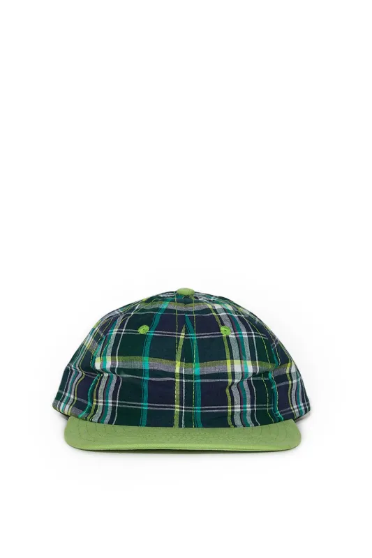 Madras Cap - Light Green Plaid made by Lite Year
