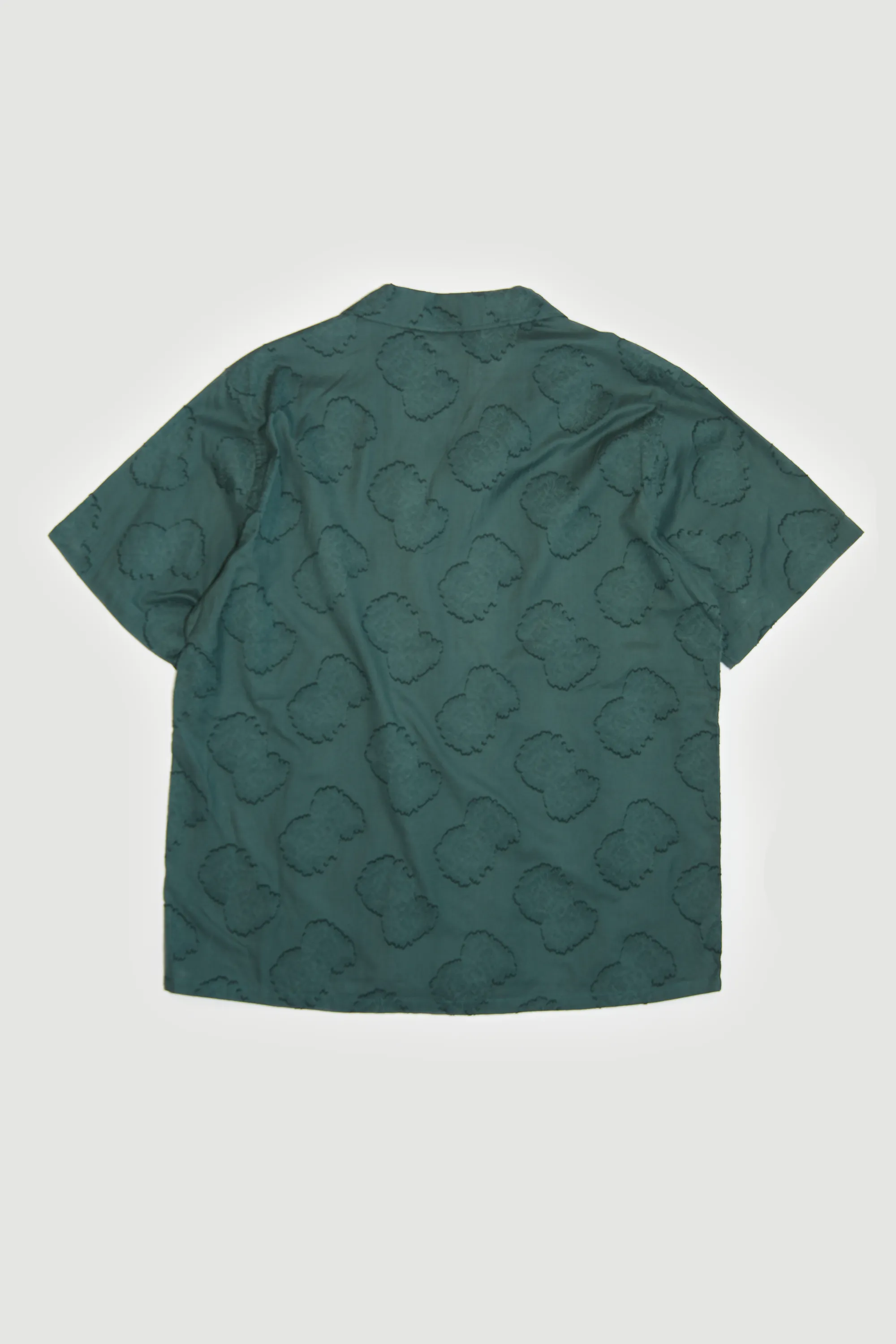 Short Sleeve Camp Collar - Floral Green sold by Lite Year product image thumbnail 2
