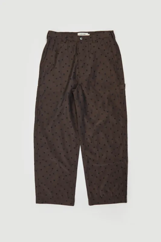 Carpenter Pant - Brown Mini Polka Dot sold by Lite Year