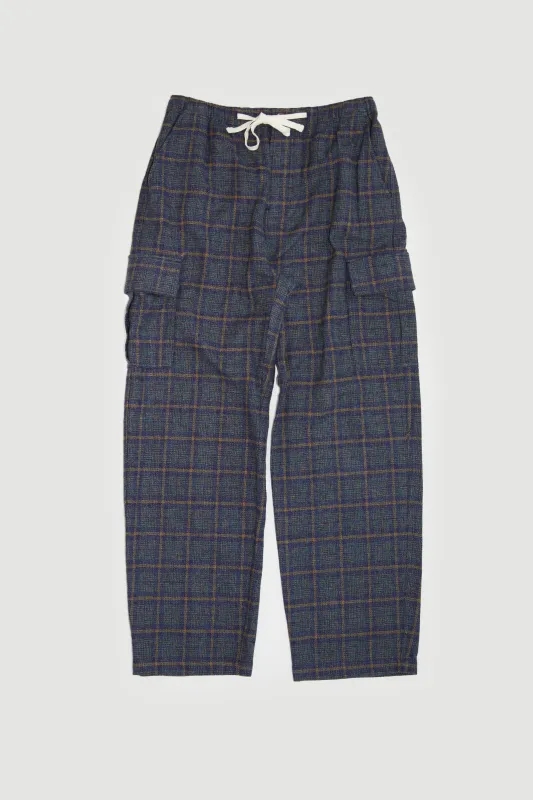 Cargo Pants - Navy Plaid Tweed sold by Lite Year