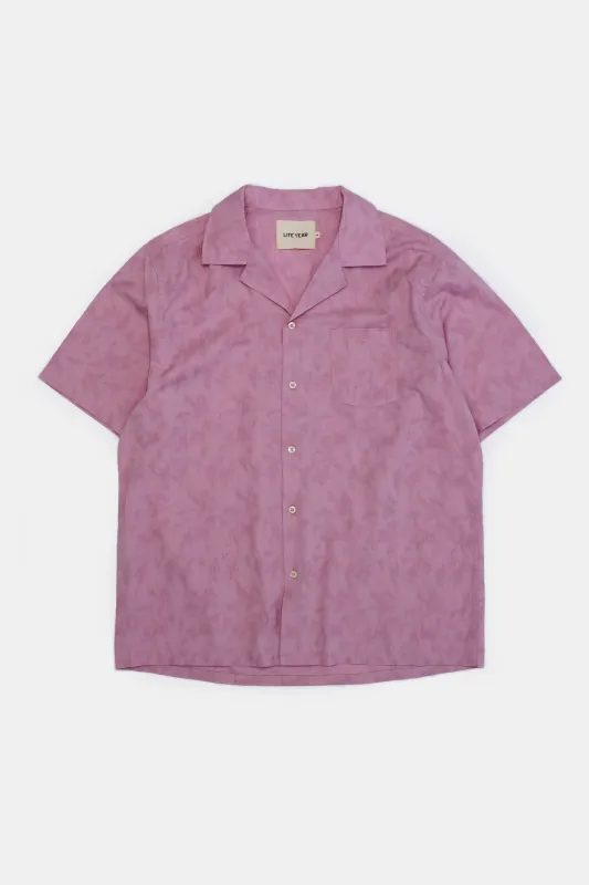Short Sleeve Camp Collar - Fuschia sold by Lite Year