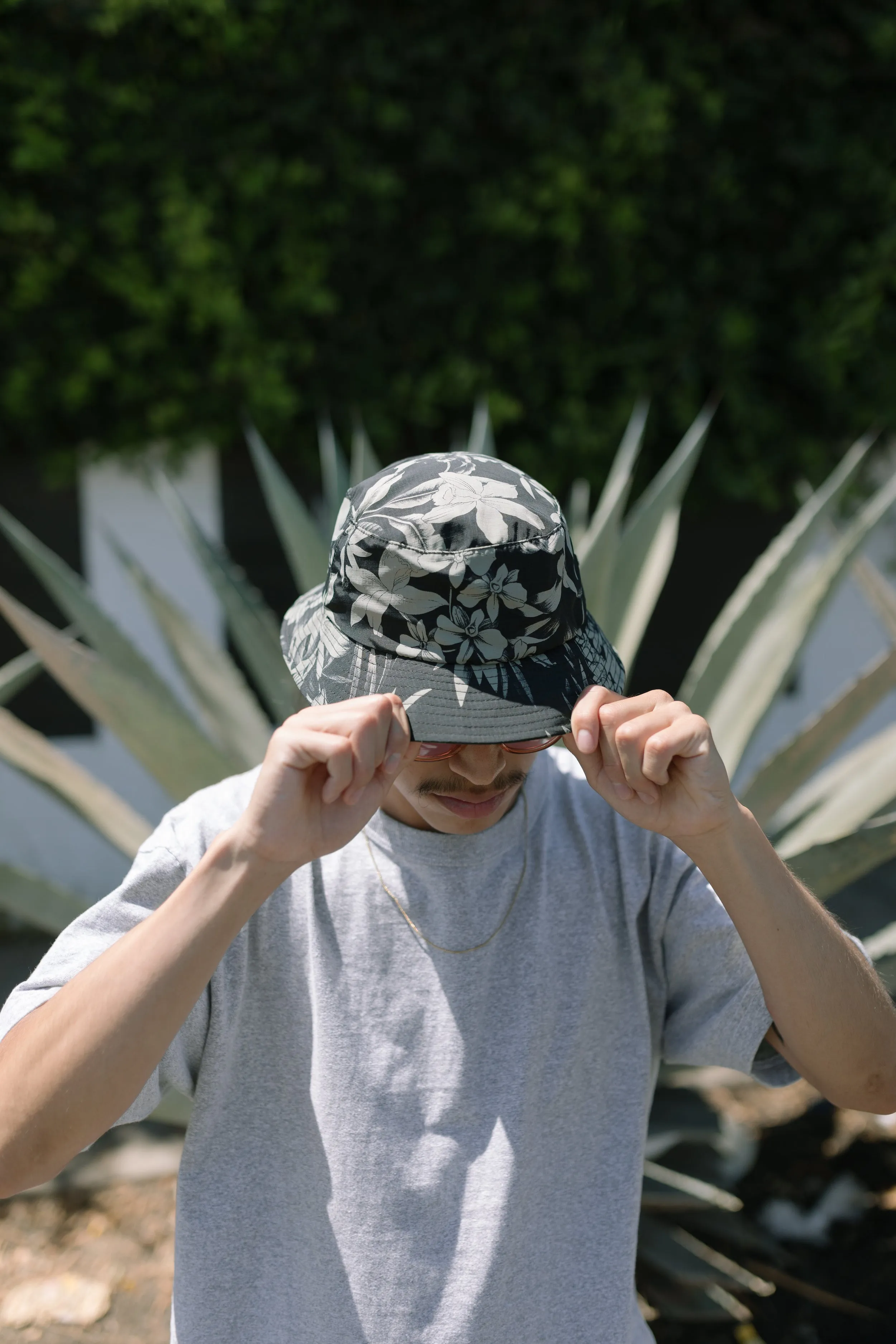 ECONYL® Floral Bucket Hat - Black Orchid sold by Lite Year product image thumbnail 3