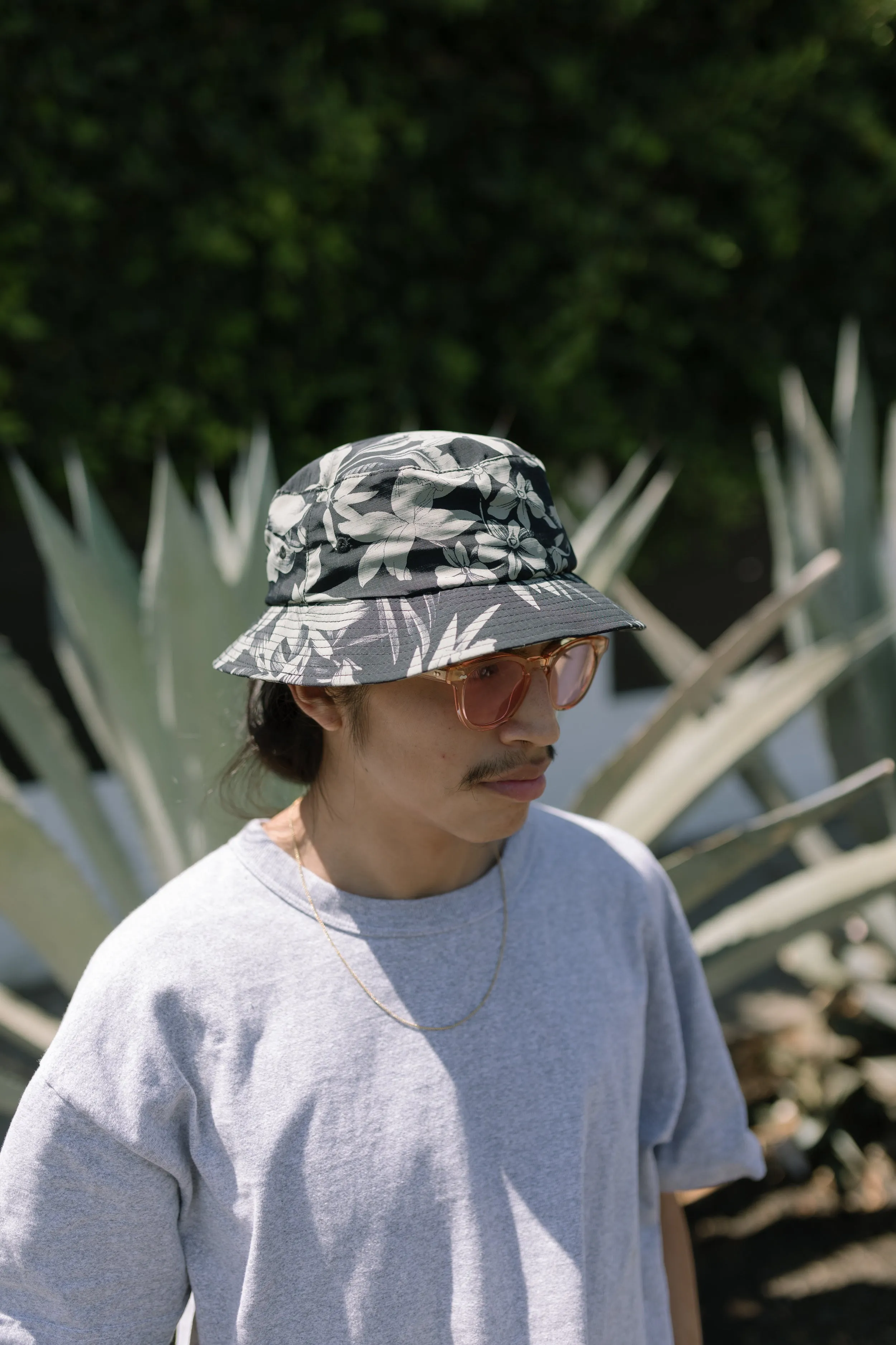 ECONYL® Floral Bucket Hat - Black Orchid sold by Lite Year product image thumbnail 2