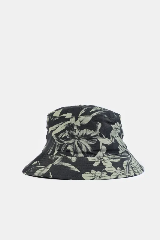 ECONYL® Floral Bucket Hat - Black Orchid sold by Lite Year