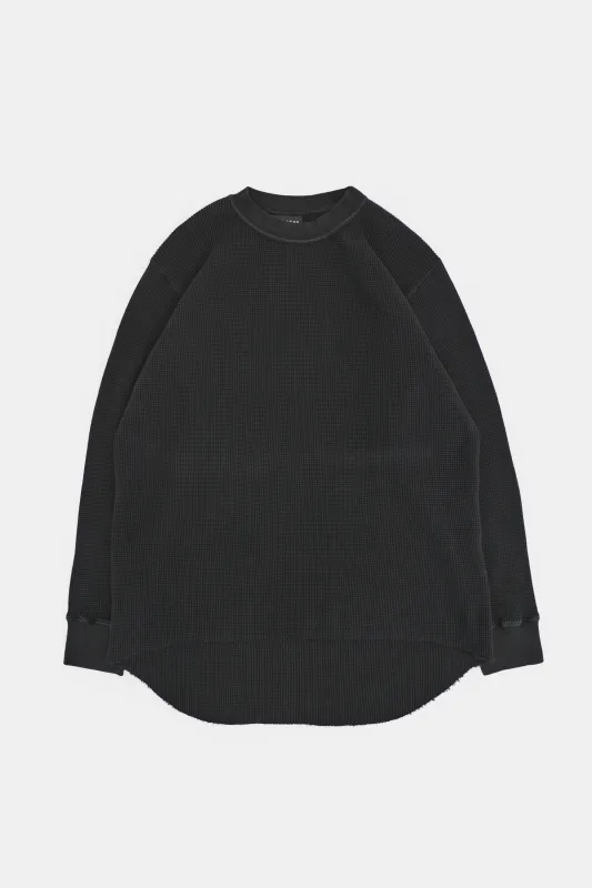 Long Sleeve Thermal - Washed Black made by Lite Year
