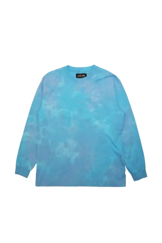 Long Sleeve Tee - Cloudy Washed Blue made by Lite Year