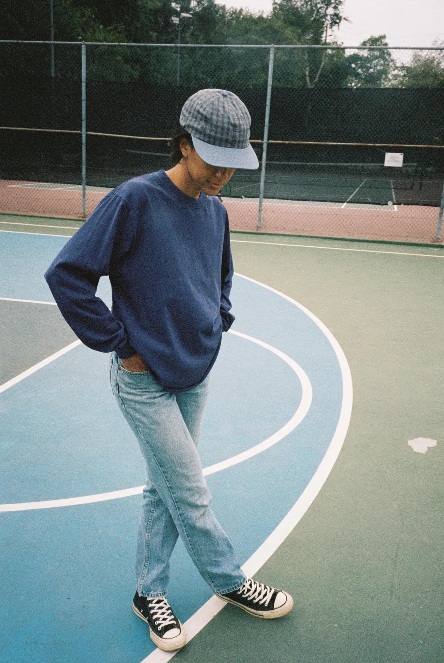 Long Sleeve Tee - Washed Navy sold by Lite Year product image thumbnail 4