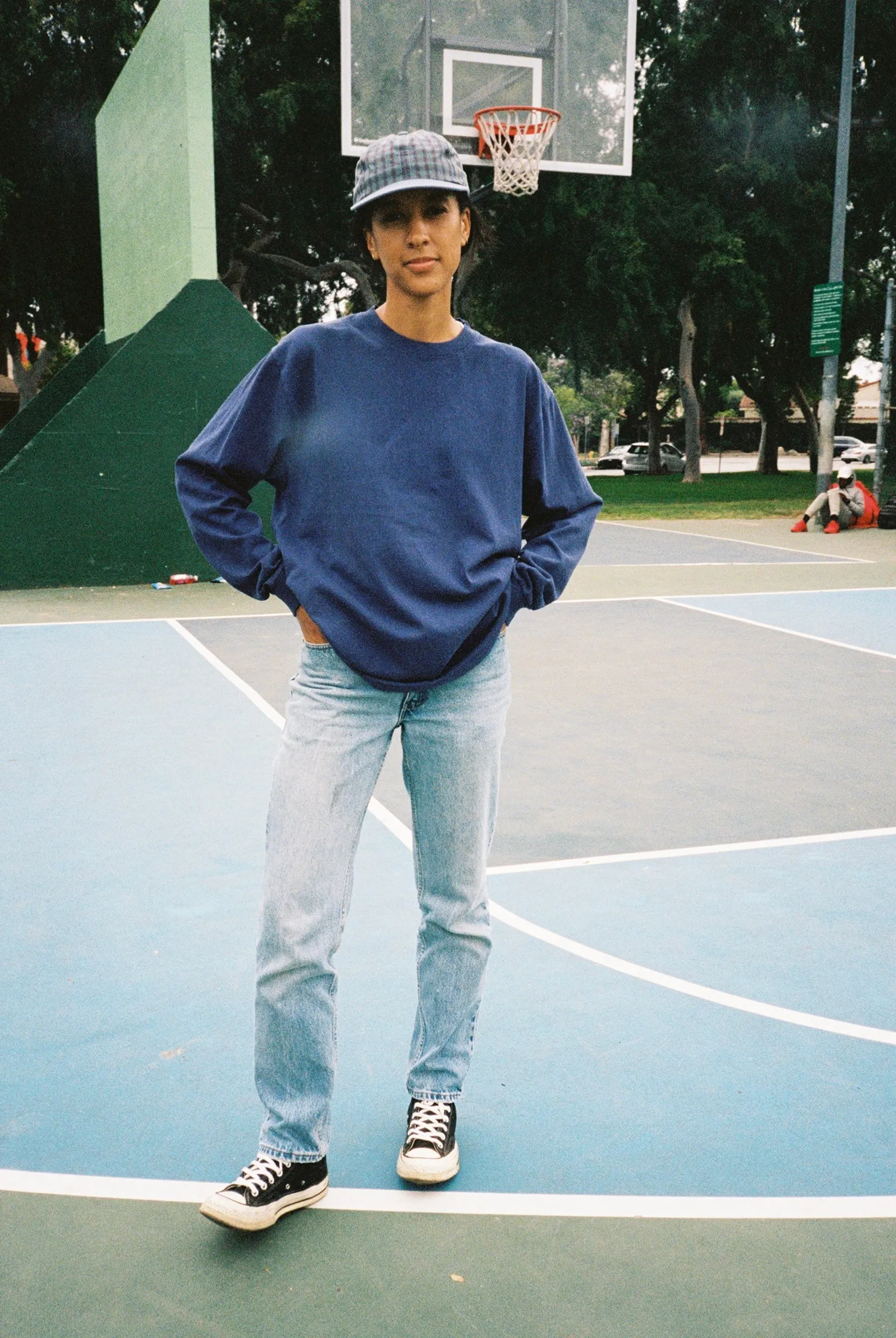 Long Sleeve Tee - Washed Navy sold by Lite Year product image thumbnail 3