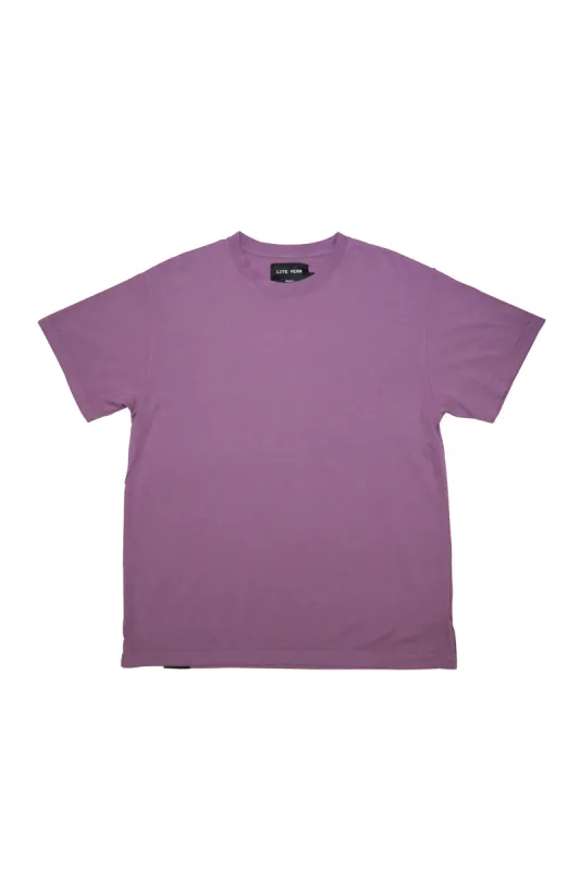 Short Sleeve Tee -Washed Mauve made by Lite Year