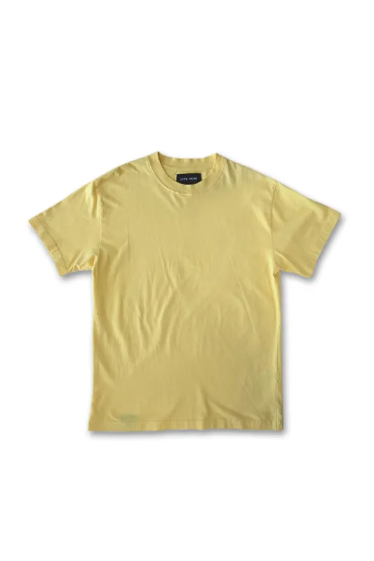Short Sleeve Tee - Washed Yellow made by Lite Year