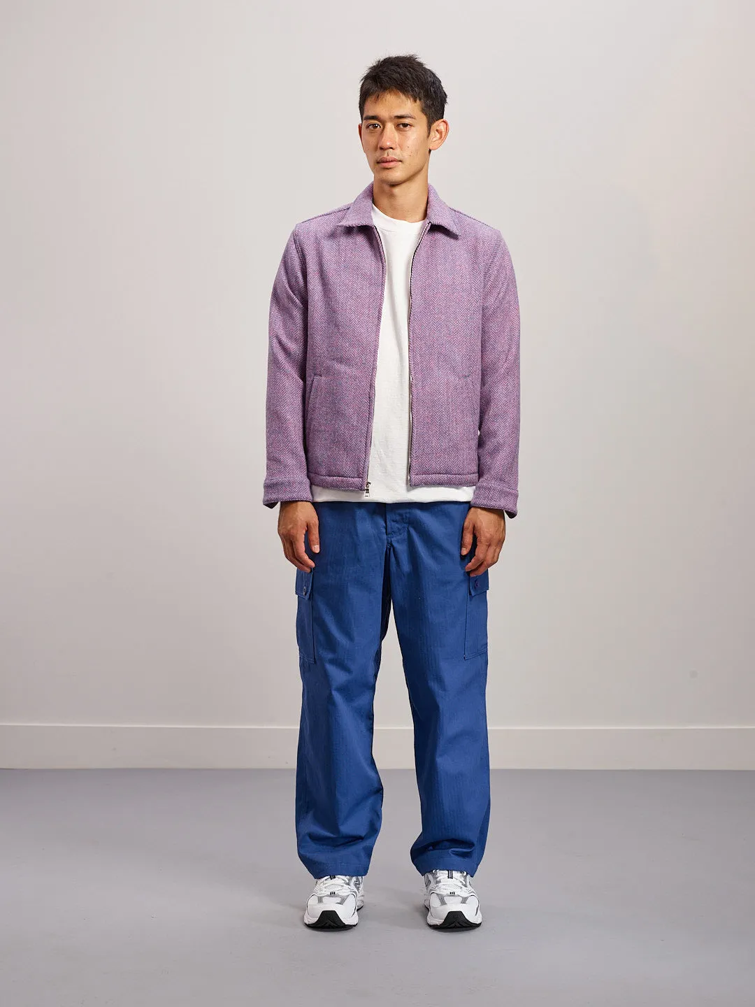 Harris Tweed® Eisenhower Jacket - Pink/Blue sold by Lite Year product image thumbnail 3