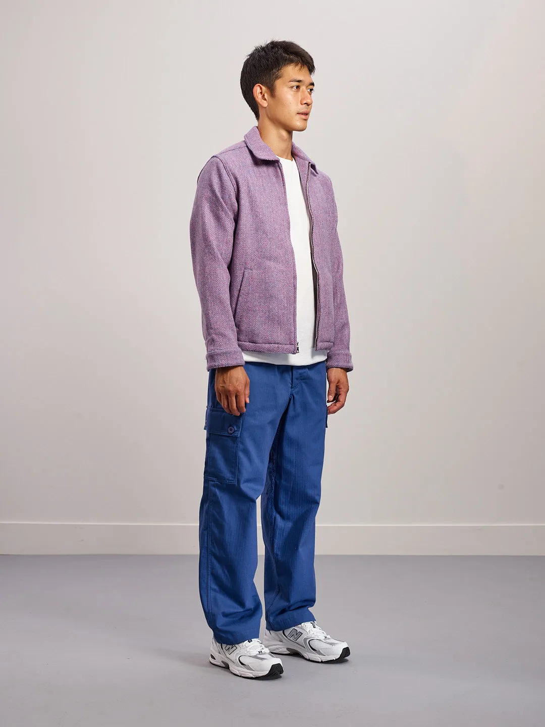 Harris Tweed® Eisenhower Jacket - Pink/Blue sold by Lite Year product image thumbnail 4