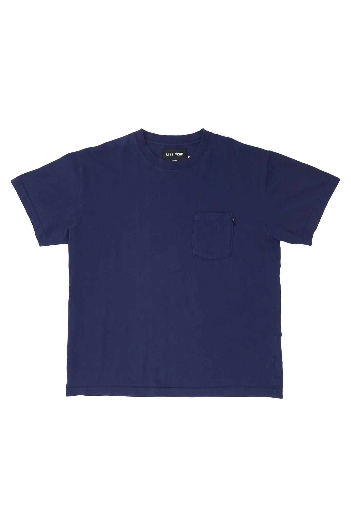 Short Sleeve Pocket Tee - Washed Blue sold by Lite Year
