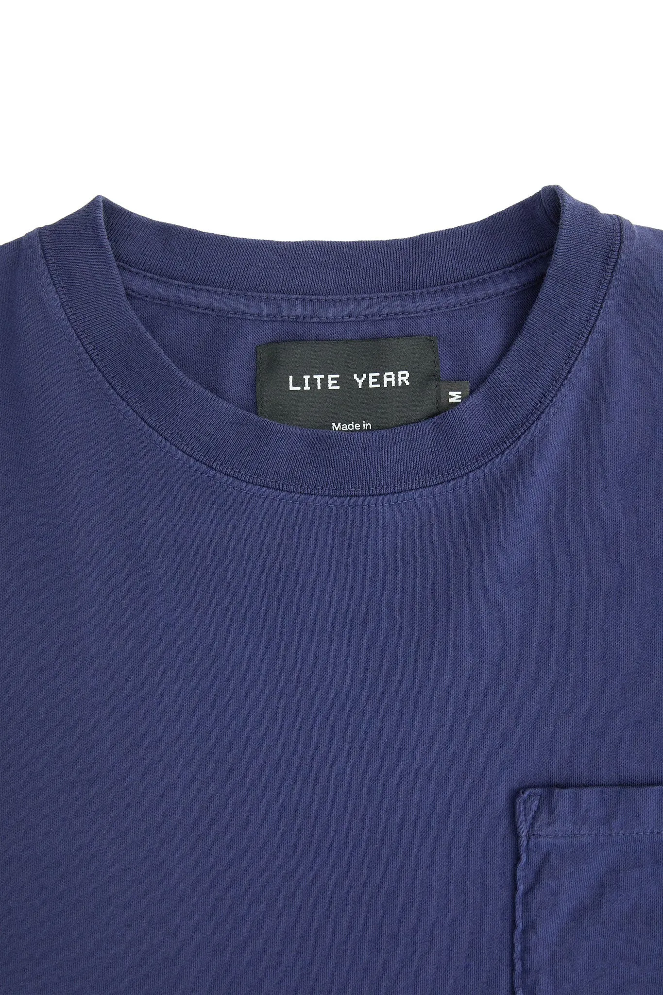 Short Sleeve Pocket Tee - Washed Blue sold by Lite Year product image thumbnail 4