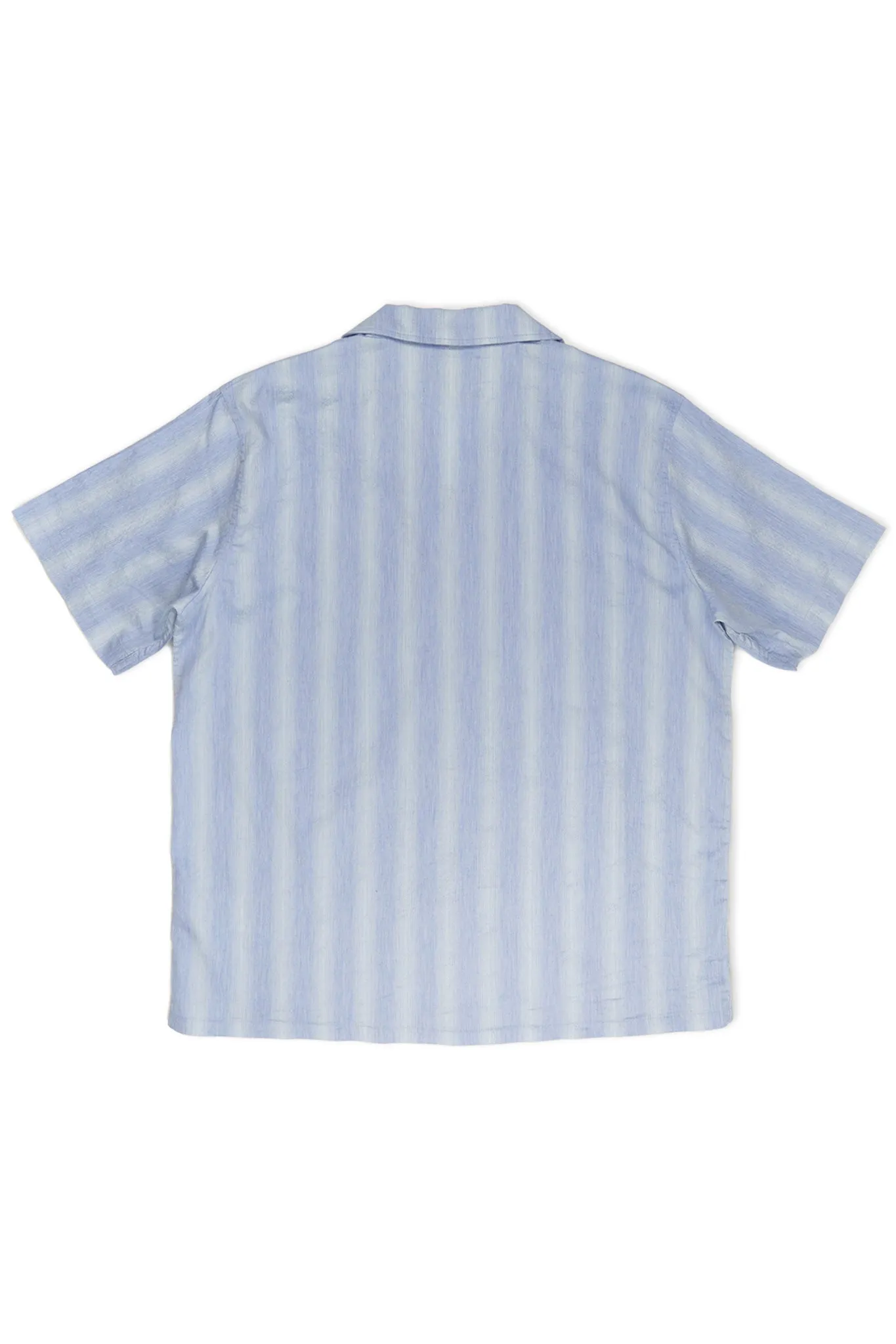Italian short sleeve camp collar - Blue stripe sold by Lite Year product image thumbnail 2